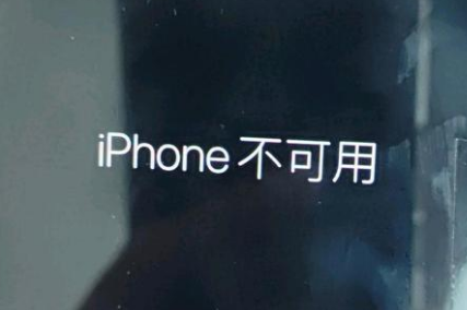 竹溪苹果服务网点分享锁屏界面显示“iPhone 不可用”如何解决 