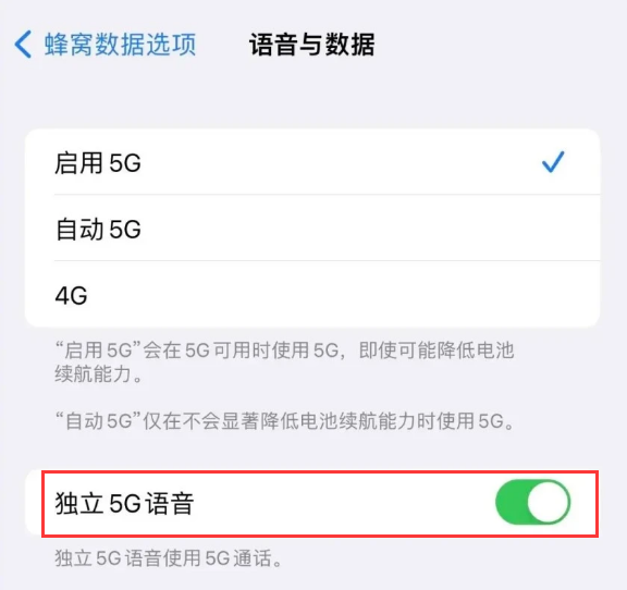竹溪苹果14维修分享iPhone 14 Pro如何开启VoNR 