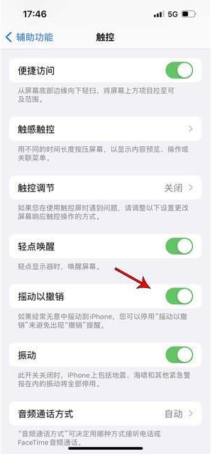 竹溪苹果手机维修分享iPhone手机如何设置摇一摇删除文字 