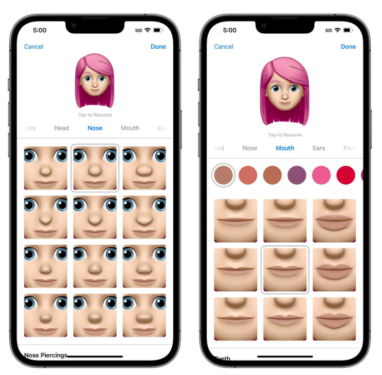 竹溪苹果手机维修分享​iOS 16中的拟我表情有了哪些变化和升级 